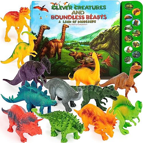 Interactive Dinosaur Sound Book & Toy Set