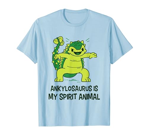 Ankylosaurus Is My Spirit Animal T-Shirt Kawaii Dinosaur Tee