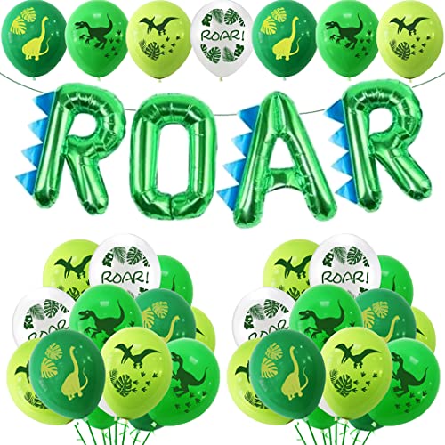 Dinosaur Party Balloons and Banner for Boys