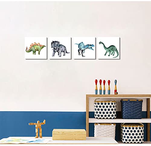 Watercolor Dinosaur Wall Art for Kids' Bedroom