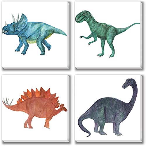 Dinosaur Canvas Wall Art (Set of 4)