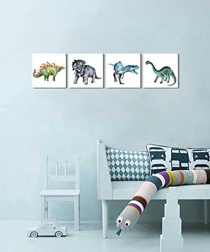 Watercolor Dinosaur Wall Art for Kids' Bedroom