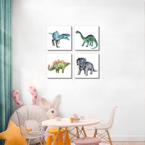 Watercolor Dinosaur Wall Art for Kids' Bedroom