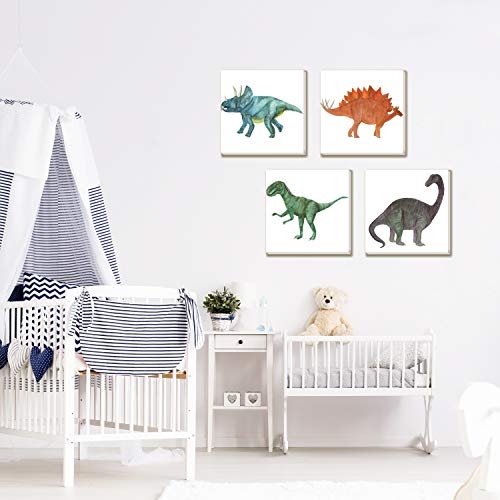 Dinosaur Canvas Wall Art (Set of 4)