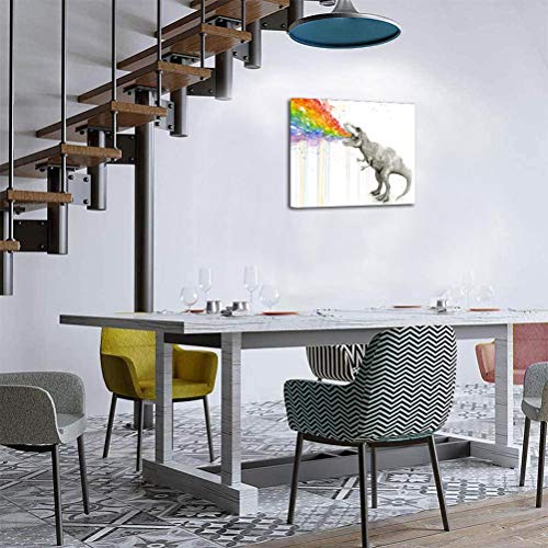 Dinosaur Watercolor Canvas Home Wall Art Decoration