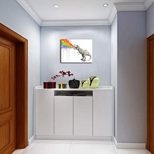 Dinosaur Watercolor Canvas Home Wall Art Decoration