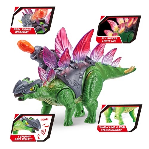 Robo Alive ZURU Dino Wars-Series 1 Stegasaurus, Multi (7131-S001)