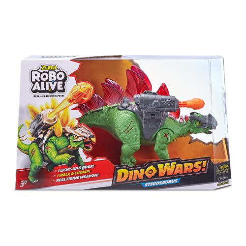 Robo Alive ZURU Dino Wars-Series 1 Stegasaurus, Multi (7131-S001)