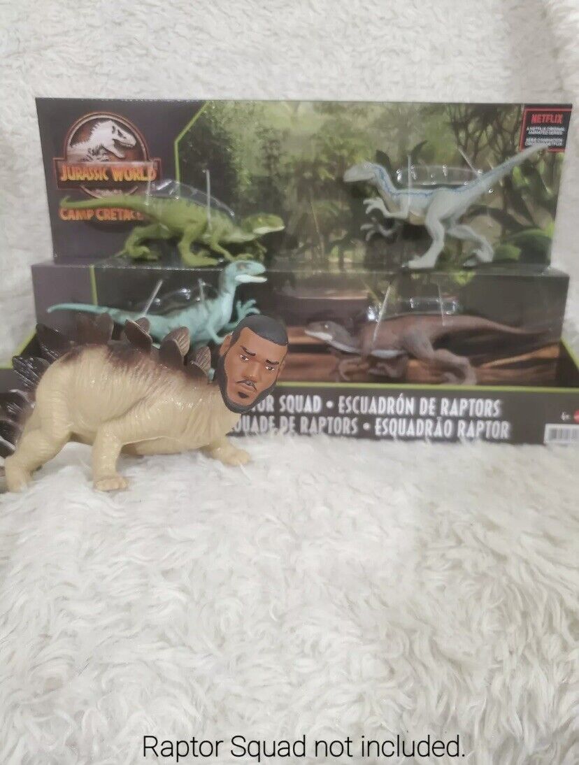 Dinosaur Lebron James Head LEBRONTOSAUR Stegosaurus Ultimate Action Figure NEW