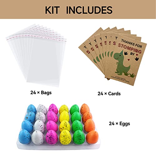 Dino Party Favors - Dinosaur Birthday Decorations - 24 Pack