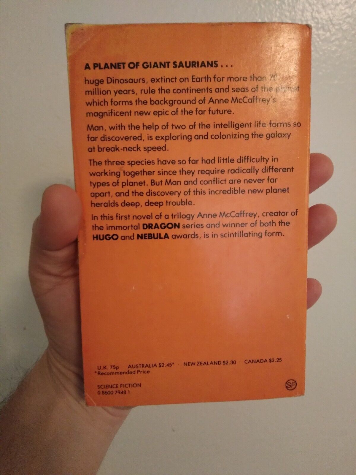 Signed UK 1st Edition Dinosaur Planet Paperback