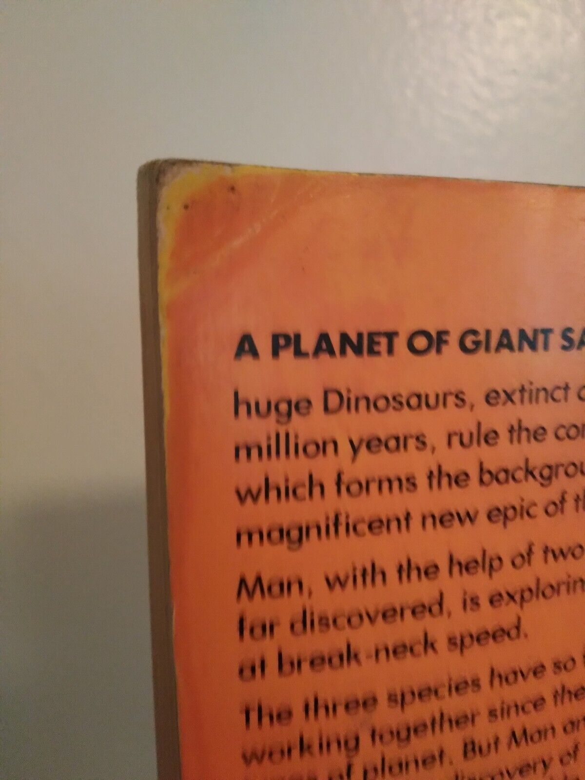 Signed UK 1st Edition Dinosaur Planet Paperback