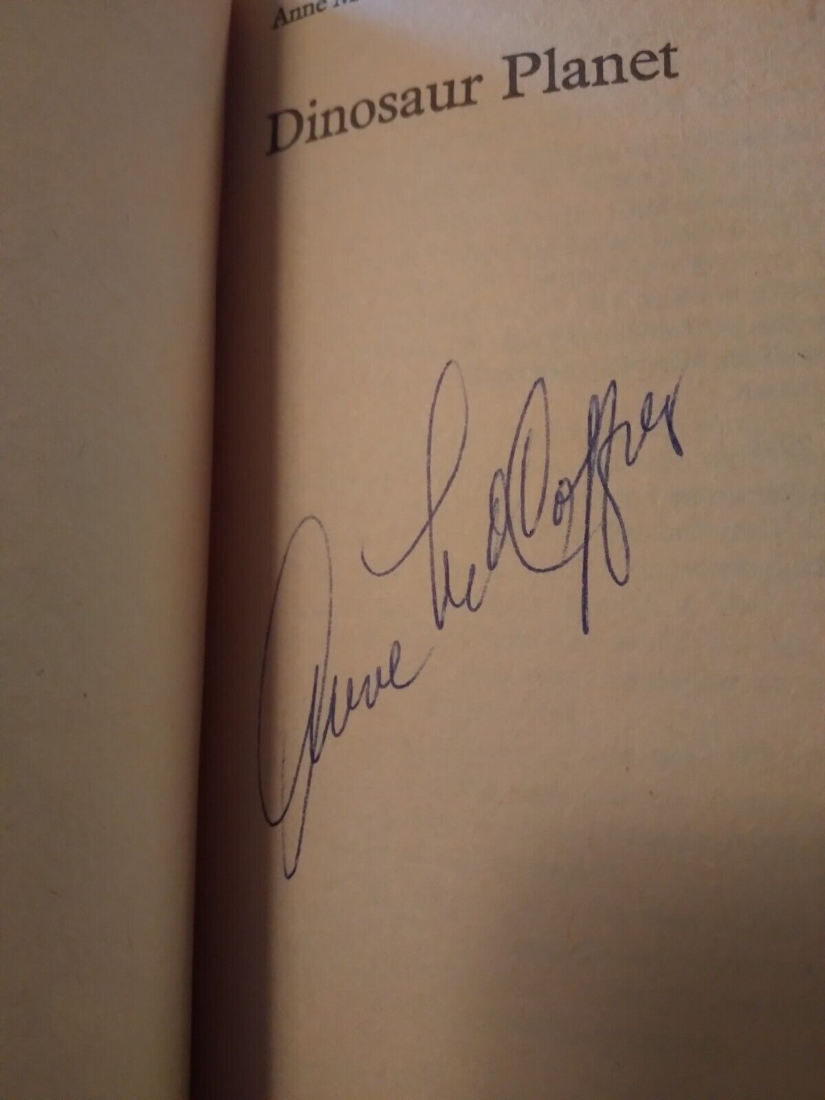 Signed UK 1st Edition Dinosaur Planet Paperback