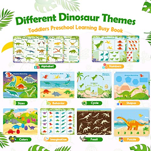 Dinosaur Montessori Busy Book for Toddlers