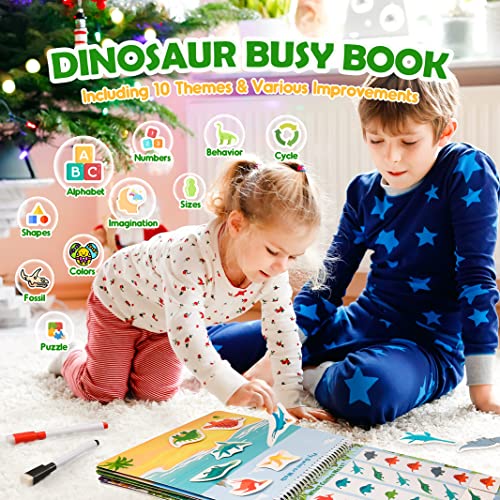 Dinosaur Montessori Busy Book for Toddlers