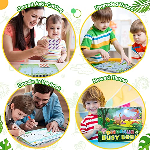 Dinosaur Montessori Busy Book for Toddlers