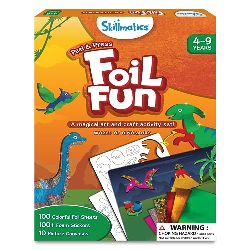 Dinosaur Foil Art Kit - 10 Sparkly Pictures