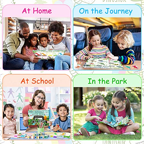 Dinosaur Busy Book for Preschool Learning