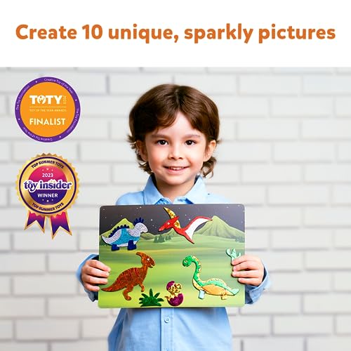 Dinosaur Foil Art Kit - 10 Sparkly Pictures