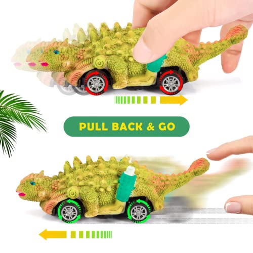 Dino Painting & Pull Back Cars Set