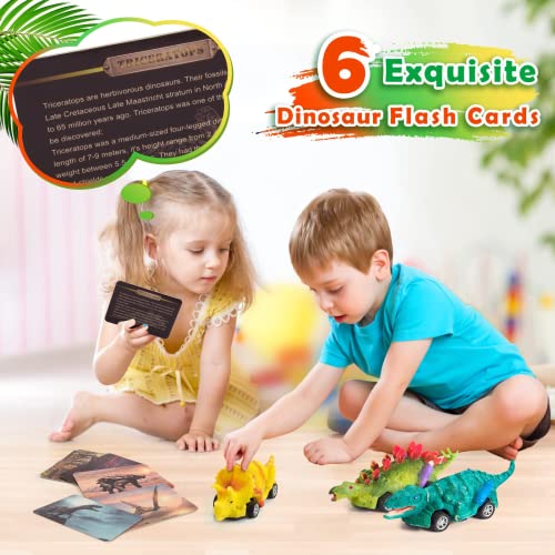 Dino Painting & Pull Back Cars Set