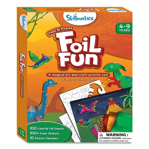 Dinosaur Foil Art Kit - 10 Sparkly Pictures