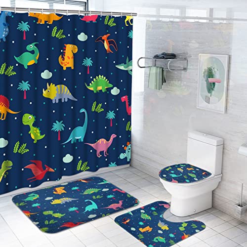 Cartoon Dinosaur Shower Set with Accessories
