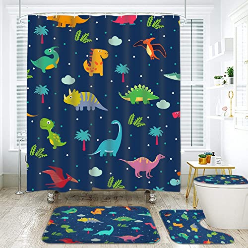 Cartoon Dinosaur Shower Set with Accessories