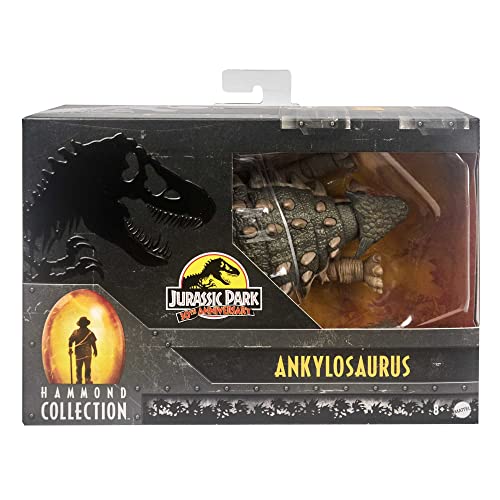 Jurassic World Jurassic Park Iii Hammond Collection Ankylosaurus, Authentic Dinosaur Action Figure with Deluxe Articulation