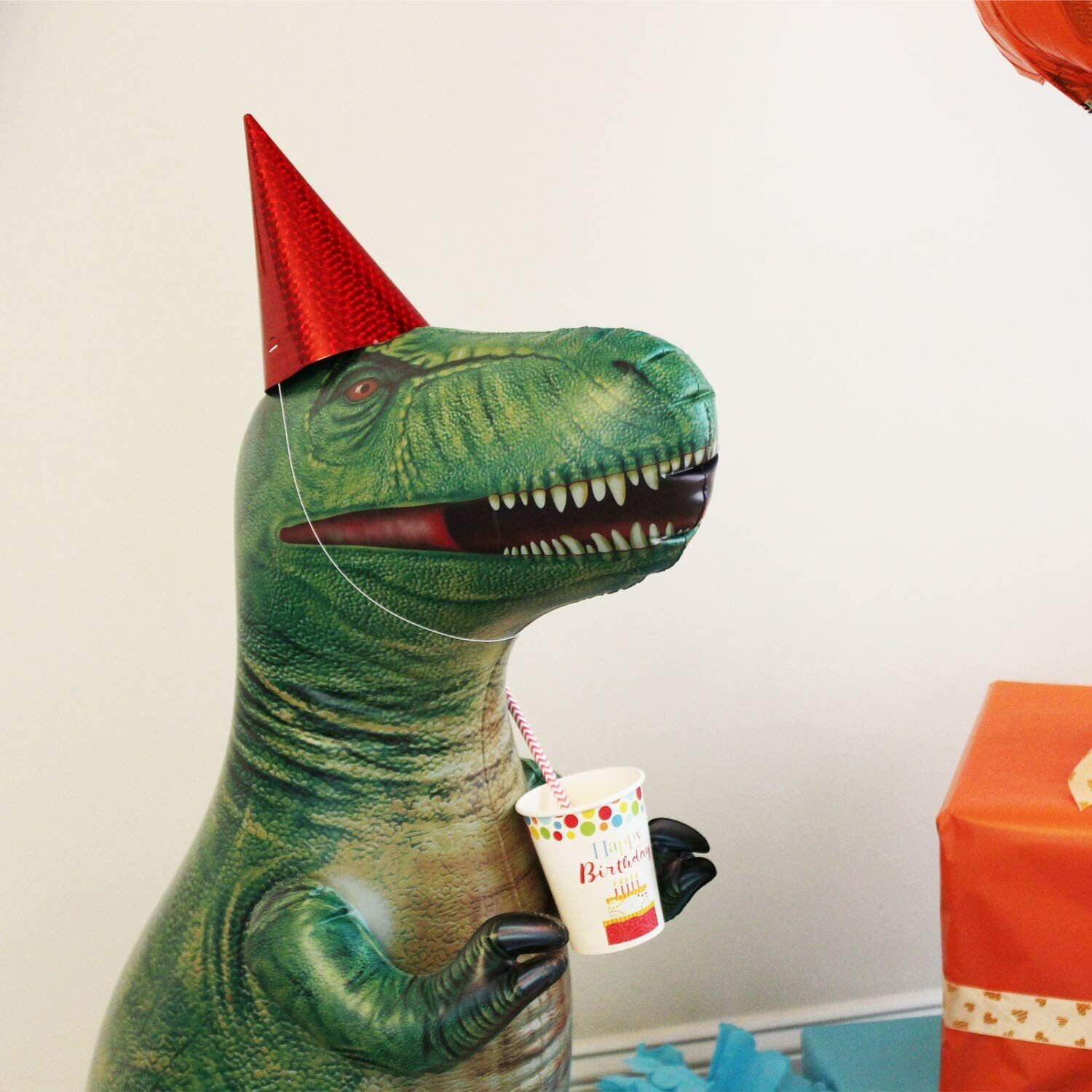 Jet Creations Triceratops Tyrannosaurus Brachiosaurus Inflatable Dino Party Toy