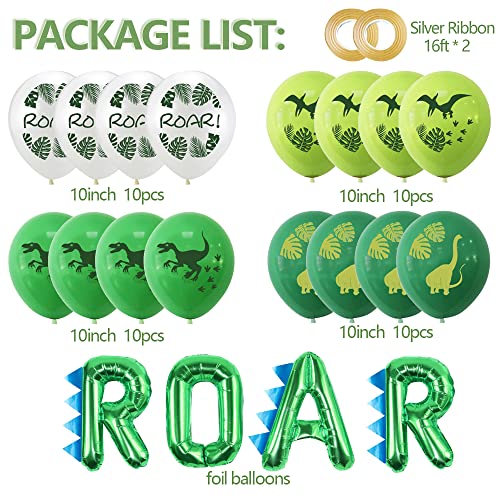 Dinosaur Party Balloons and Banner for Boys
