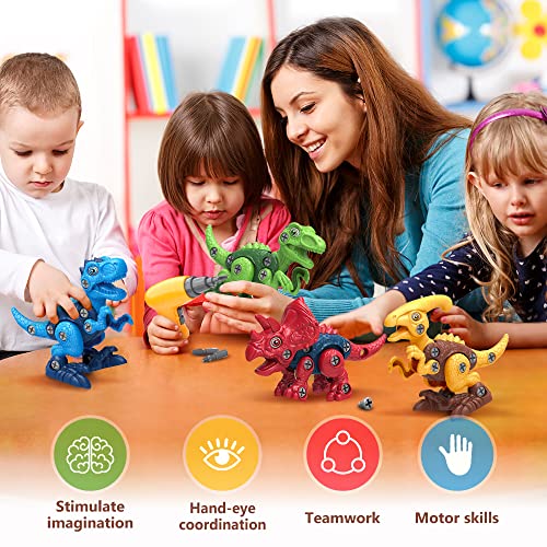 Dino Take Apart Toys with Electric Drill