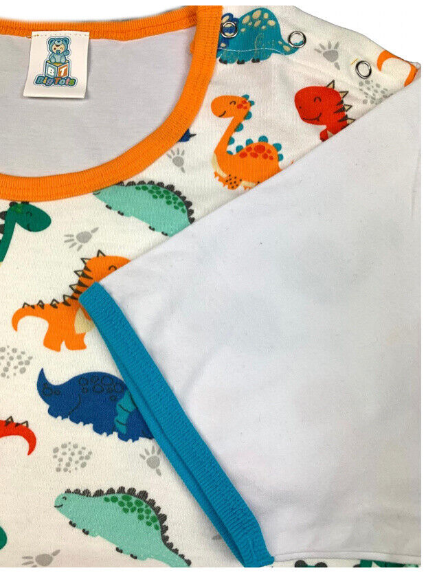 Adult snap  shoulder bodysuit Dinosaur print romper