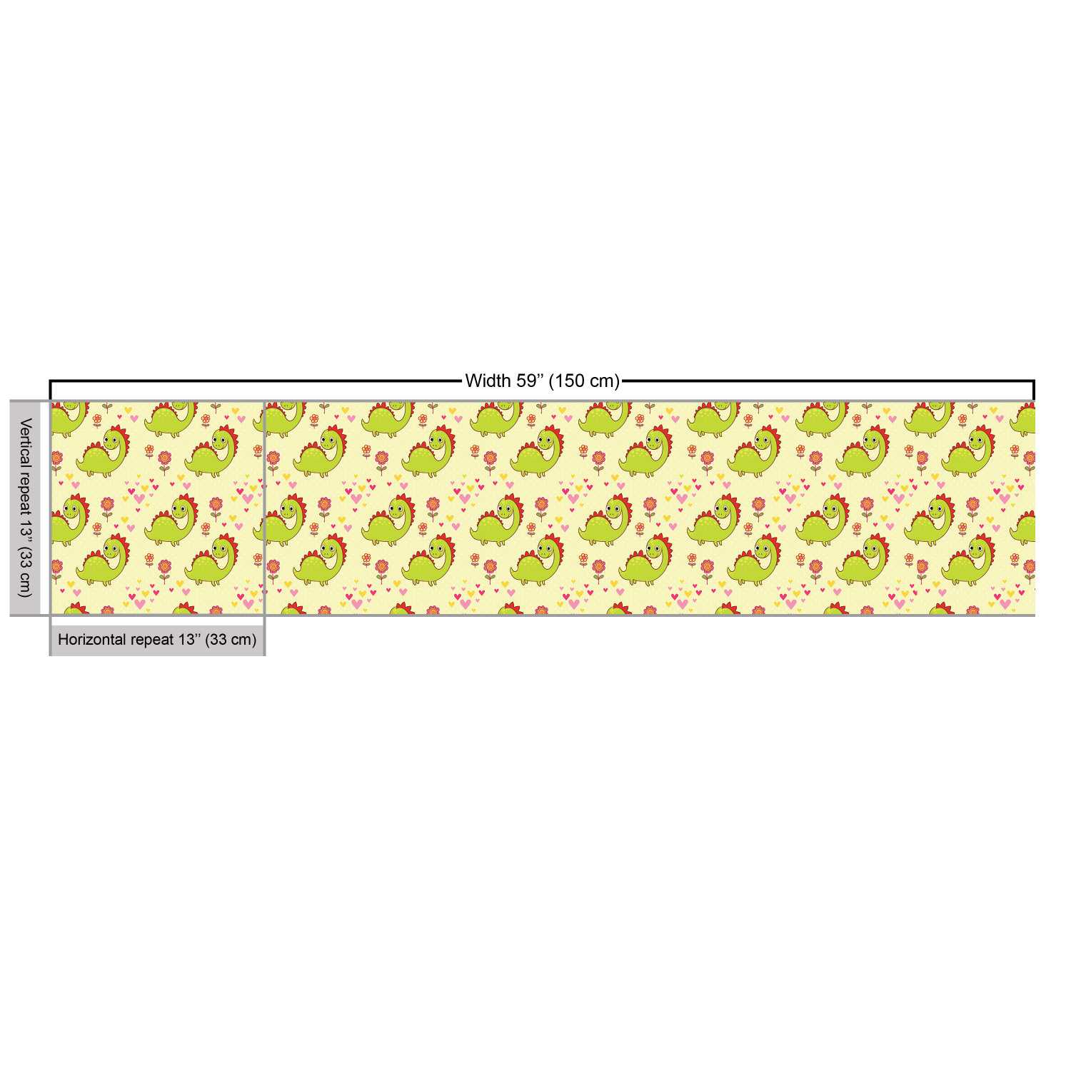 Dino Fabric for Home Decor by Ambesonne