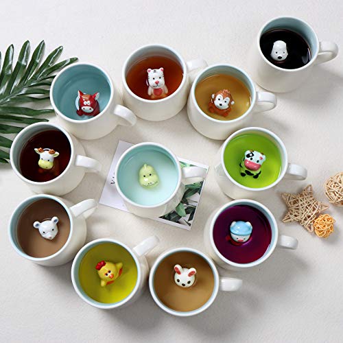 Handmade White Dinosaur 3D Coffee Mug