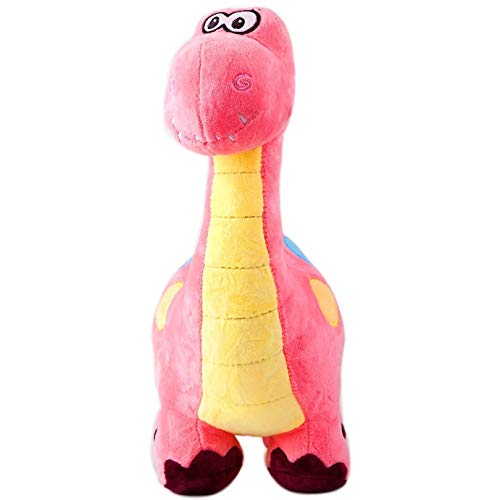 Marsjoy 14" Pink Stuffed Dinosaur Plush Toy, Plush Dinosaur Stuffed Animal, Dinosaur Toy for Baby Girl Boy Kids Birthday Gifts