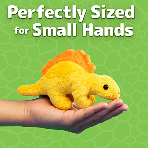 PREXTEX 15" T-Rex Dinosaur Stuffed Animal Set with 5 Dino Plush Toys Inside - Large Zippered Pouch Dinosaur for Boys & Girls - Stuffed Animals for Girls & Boys Ages 3-5 - Colorful & Soft Plushies