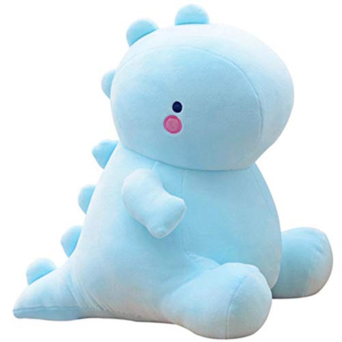 VHYHCY Cute Dinosaur Plush Toys, Fat Dinosaur Stuffed Animals Toys Dolls, Soft Plush Stuffed Animal Dino Plushie, Birthday Gifts for Kids Girls Boys Blue 12 inch