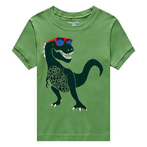 Popshion Toddler Boys Pajamas Cotton Summer Pjs for Boy Jammies Dinosaur Sleepwear Short Sets (5-6 Years/6T, Dinosaur 1)