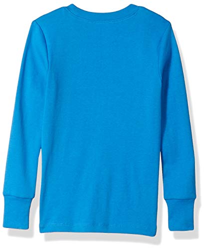 Amazon Essentials Boys' Snug-fit Cotton Pajamas Sleepwear Sets (Previously Spotted Zebra), Pack of 6, Blue/Grey, Dinosaur/Stripe, X-Small