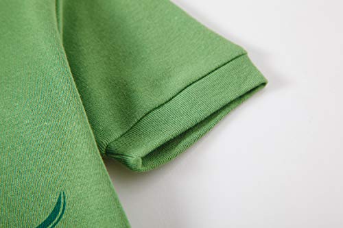 Little Boys Pajamas Shorts Set for Toddler Summer Clothes Dinosaur Sleepwear Cotton 2 Piece Kids Pjs Size 1-8 Years(Green Dinosaur-6102 4T)