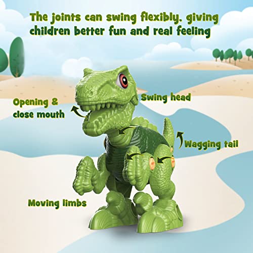 Dinosaur Construction Toys with Electric Drill for Kids