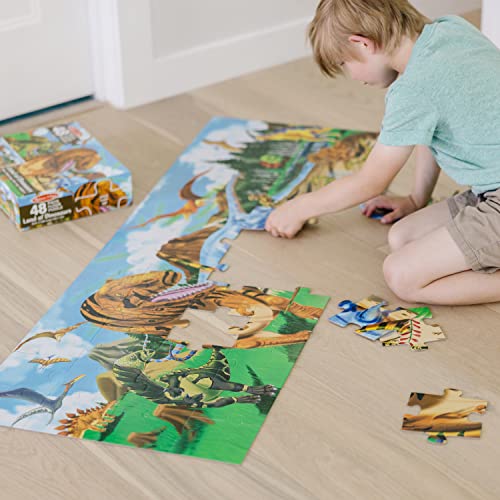 48-Piece 4ft Long Dinosaur Floor Puzzle