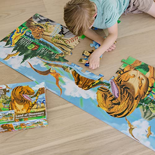 48-Piece 4ft Long Dinosaur Floor Puzzle