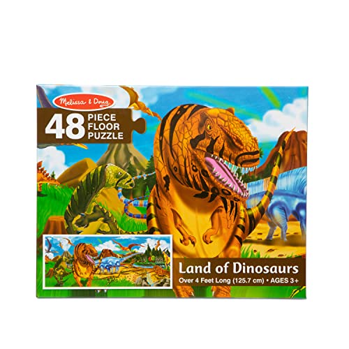 48-Piece 4ft Long Dinosaur Floor Puzzle