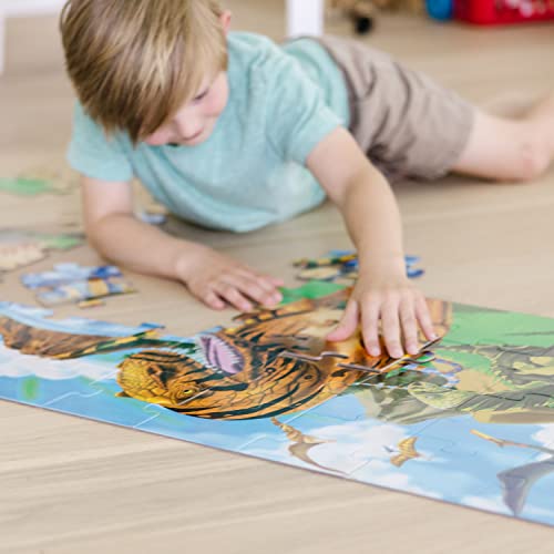 48-Piece 4ft Long Dinosaur Floor Puzzle