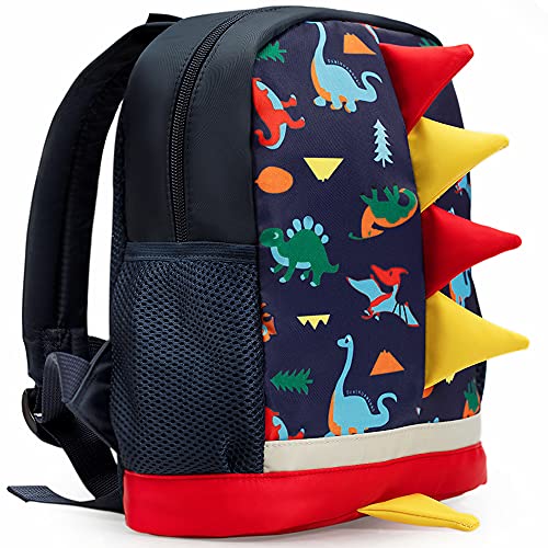 LESNIC Kids Dinosaur Backpack with Leash, Buckles in the Front, CPC Certified Medium Rucksack for 1-6 Years Old Boys & Girl, Dinosaur Rucksack Toddler Kids Bag 25 10 30.3cm/10 4 12in
