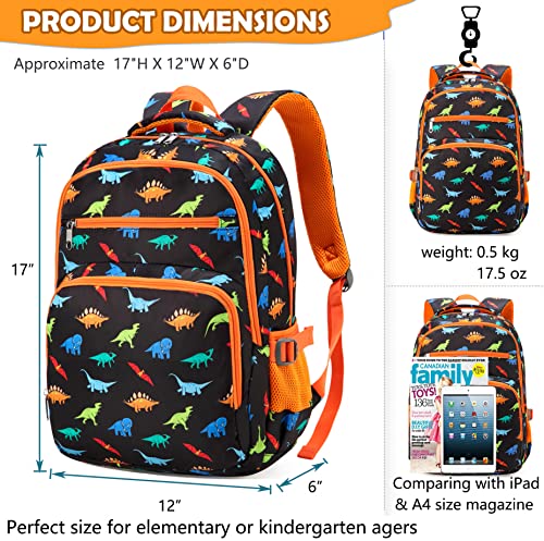 BLUEFAIRY Dino Backpack 17" for Kids