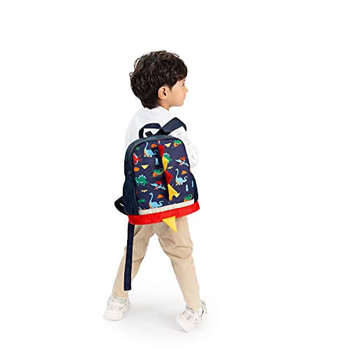 LESNIC Kids Dinosaur Backpack with Leash, Buckles in the Front, CPC Certified Medium Rucksack for 1-6 Years Old Boys & Girl, Dinosaur Rucksack Toddler Kids Bag 25 10 30.3cm/10 4 12in