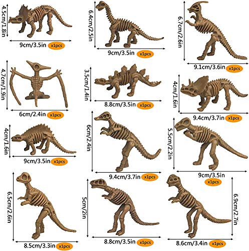 48 PCS Dinosaur Fossil Skeleton Toys